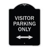 Signmission Visitor Parking Visitor Parking Heavy-Gauge Aluminum Architectural Sign, 24" x 18", BS-1824-22725 A-DES-BS-1824-22725
